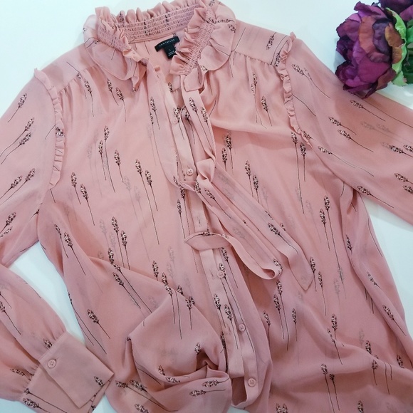Ann Taylor Tops - Ann Taylor pink blouse